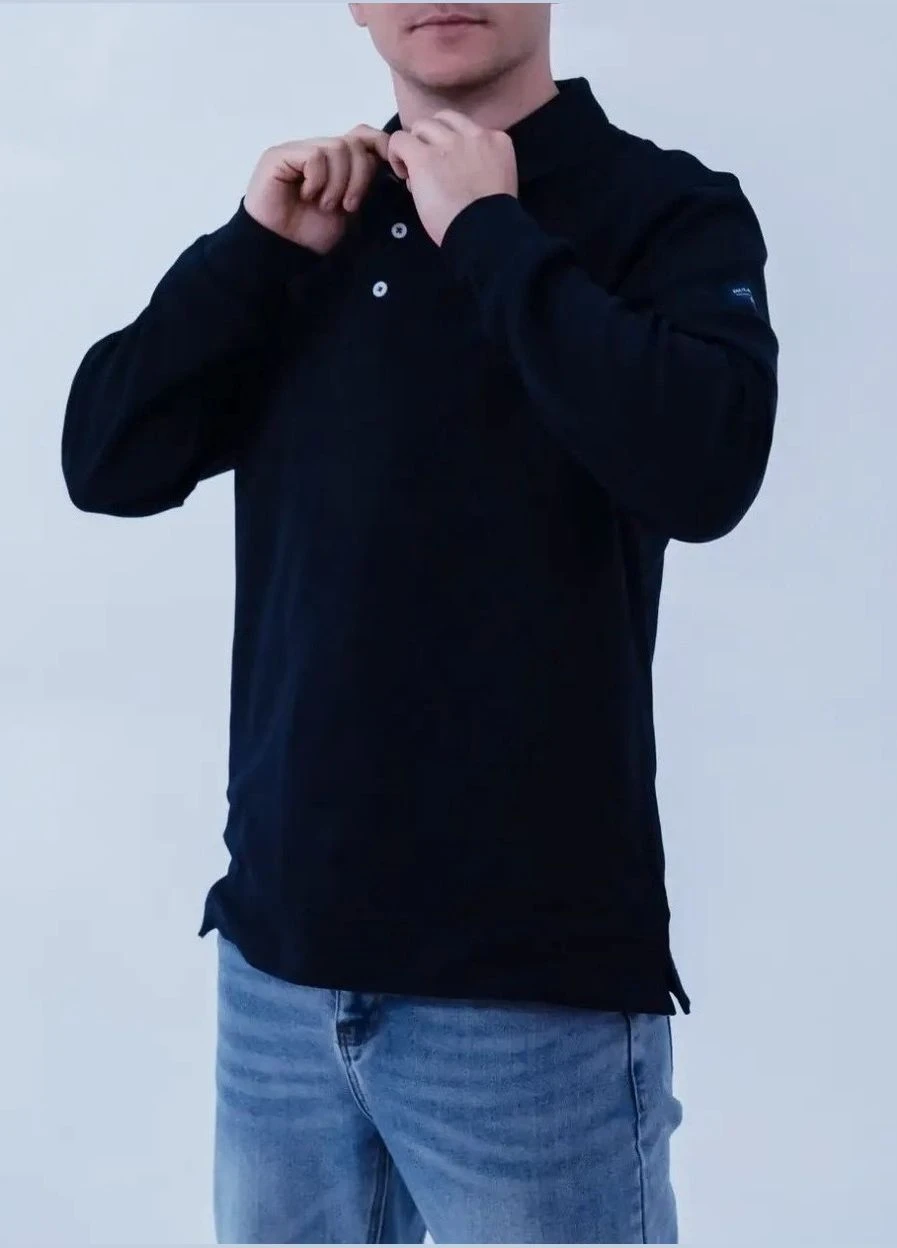 Поло чоловіче з довгим рукавом Paul&Shark Interlock PS-3497NV 2XL - фото 4