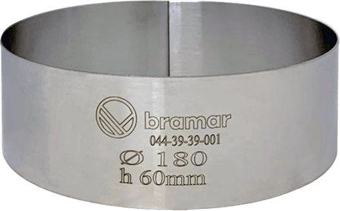 Кольцо кондитерское Bramar нержавеющая сталь 1 мм Ø180 (H60)
