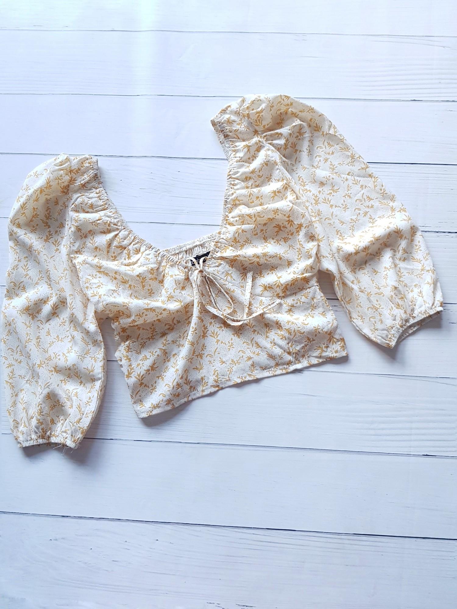 Топ с длинными рукавами женский Boohoo S Кремовый (10398/42)