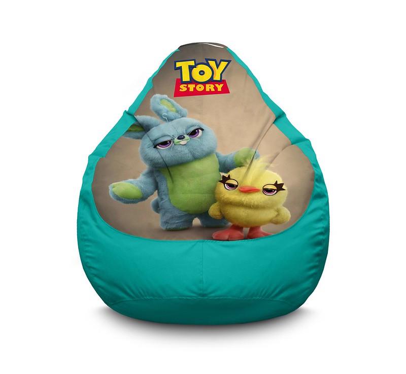 Кресло мешок iPuff Toy Story 4 Bunny with Ducky Оксфорд XXXL 100х135 см Бирюзовый