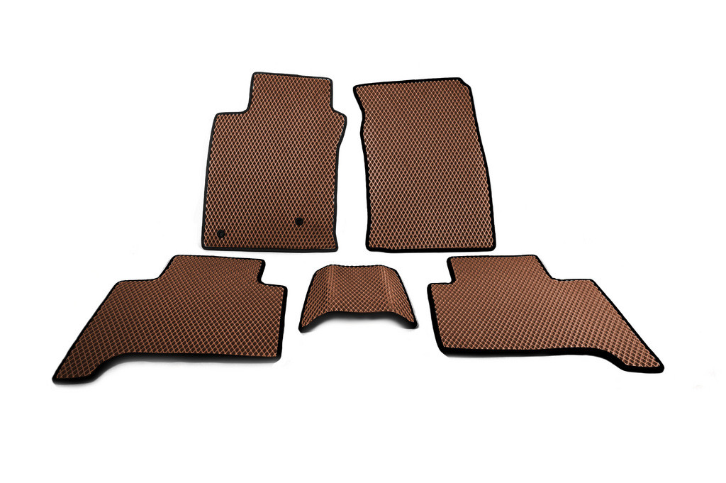 Автоковрики Digital Designs Lexus GX 470 2002-2009 5 шт. Коричневый (1648900259)