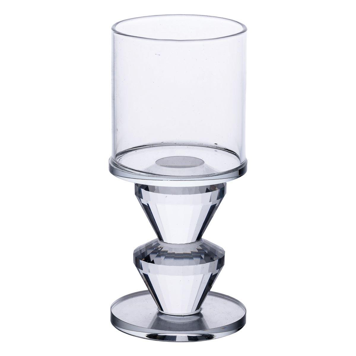 Подсвечник стеклянный Light House LG-30075 CL 13 см Прозрачный