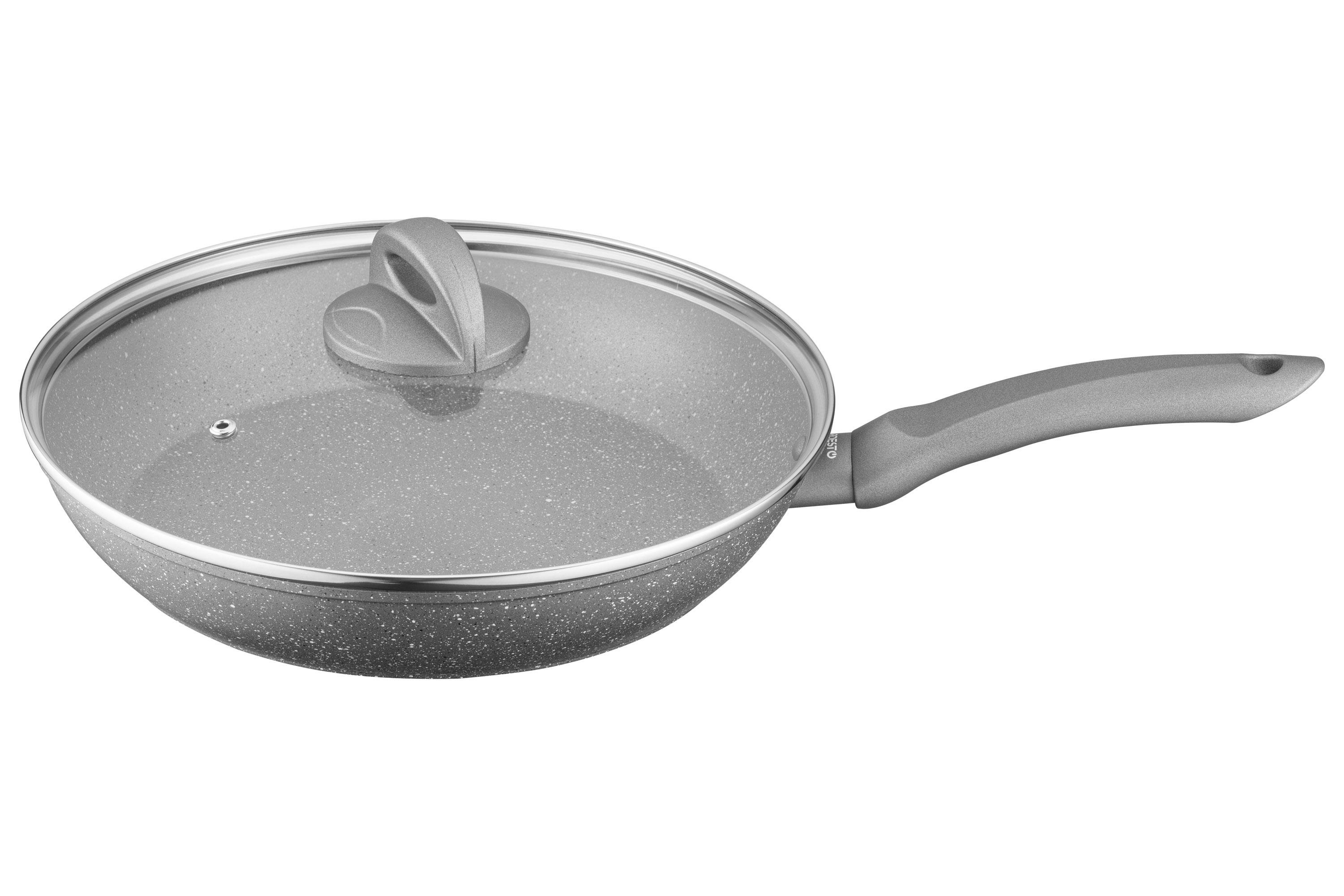 Сковородка Ardesto Gemini Gourmet алюминий с крышкой 26 см Серый