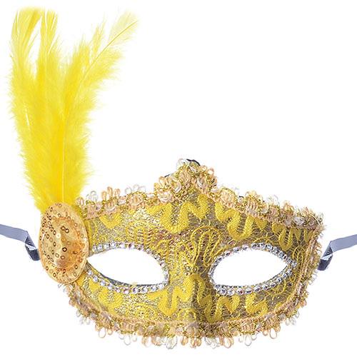 Маска карнавальная Stenson Bonnet R87368 Yellow (11605218)