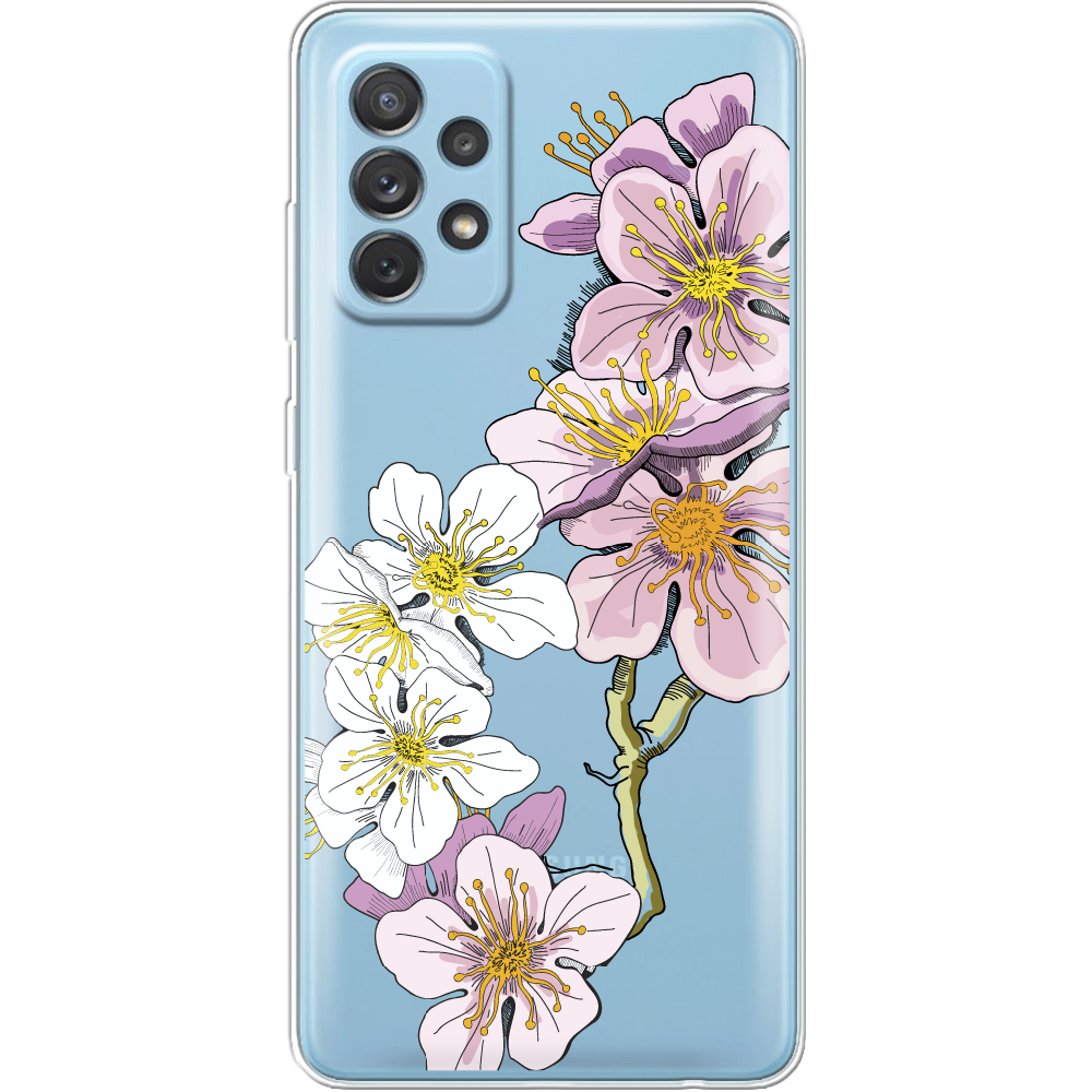 Чохол BoxFace Samsung A725 Galaxy A72 Cherry Blossom Прозорий силікон (42070-cc4-42070)