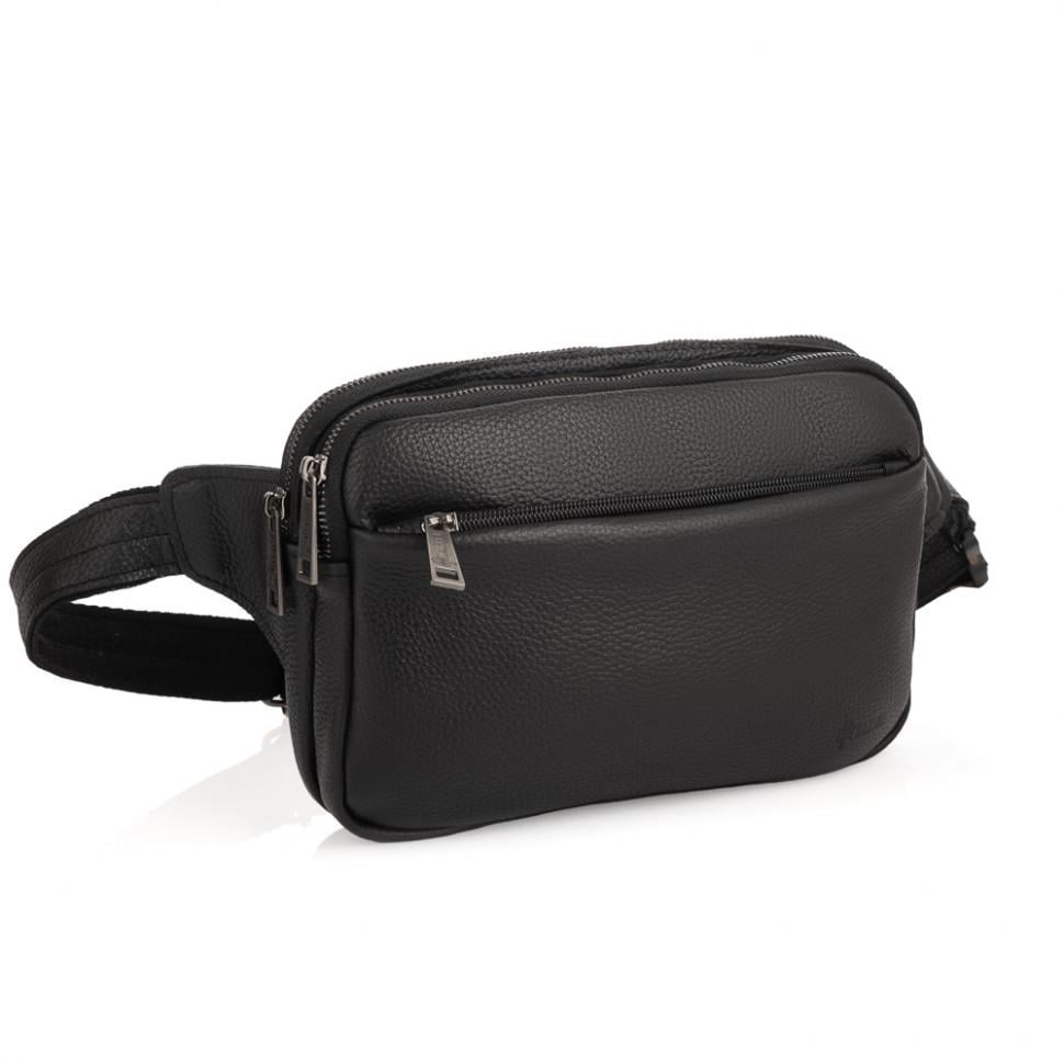 Бананка TARWA FA-0741-3md флотар с молниями кожаная (40471)