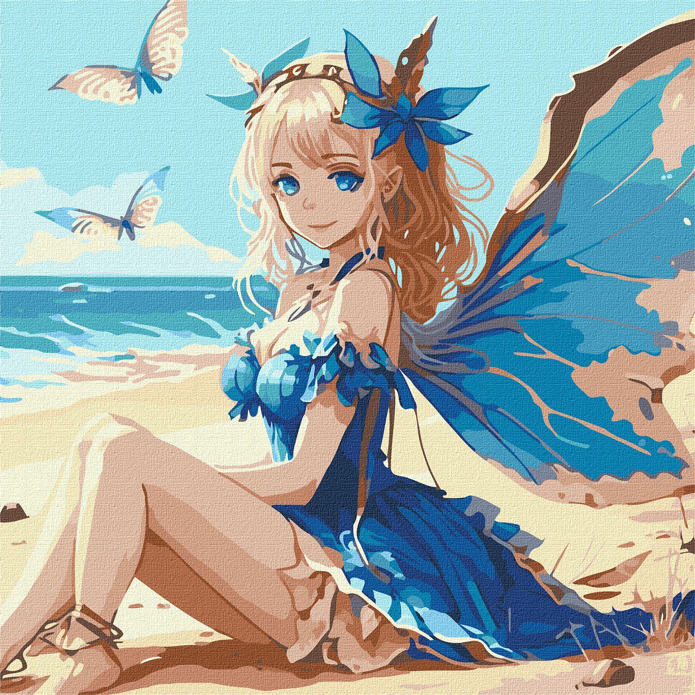 Картина по номерам Идейка Очаровательная феечка 40x40 см (KHO8333)