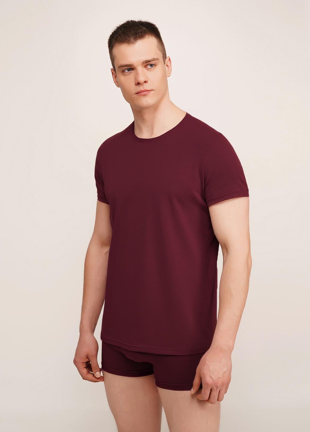 Футболка чоловіча бавовняна Giulia G-MAN 4601/010 XXL Bordo-maroon (34532022)