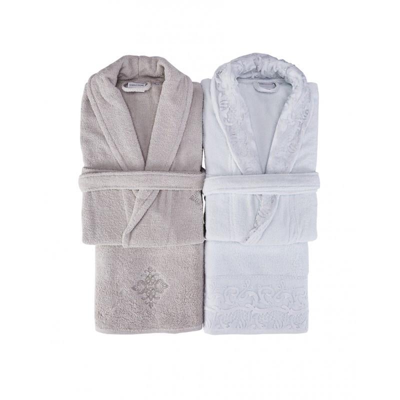 Набор халат с полотенцем Karaca Home Novela 2018-2 S/M/L/XL+50х90 2 шт. (2000022190183)