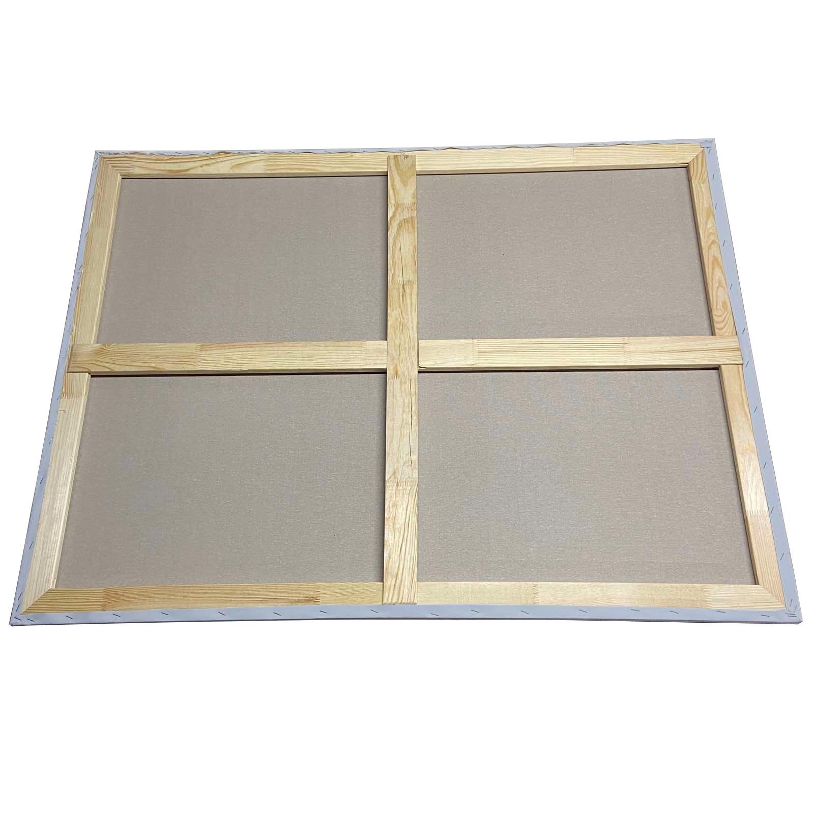 Холст грунтованный на подрамнике 2 перемычки короткие среднее зерно хлопок планка 55х18 мм 105х140 см Серый - фото 3 Холст грунтованный на подрамнике 2 перемычки короткие среднее зерно хлопок планка 55х18 мм 105х140 см Серый - фото 3