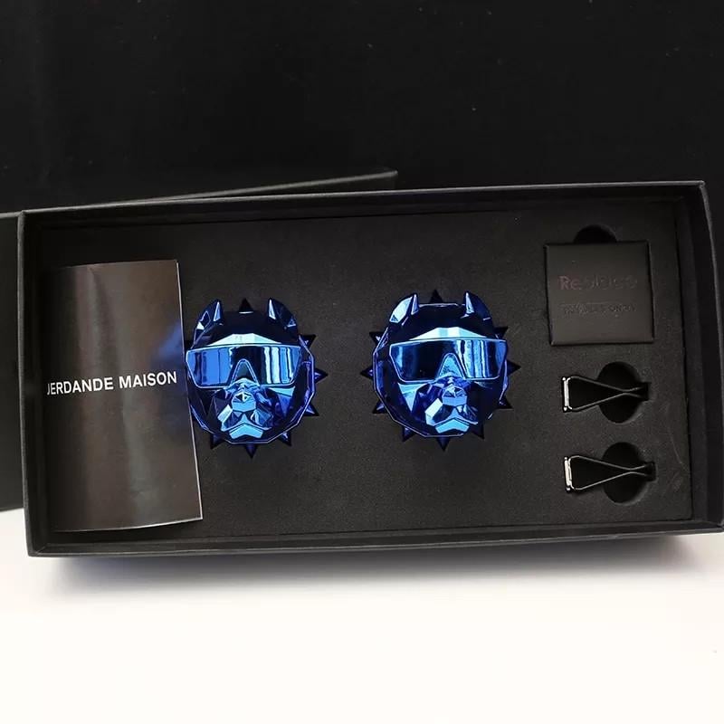 Ароматизатор для авто Питбуль многоразовый на решетку Синий (1788718161)