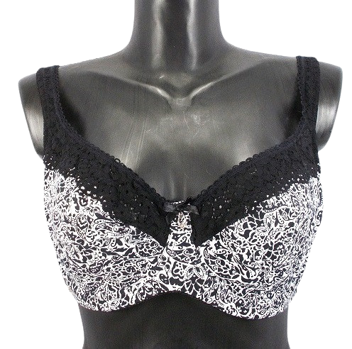 Бюстгальтер Lanny mode 11848 100F Черный/Белый (1444227325)