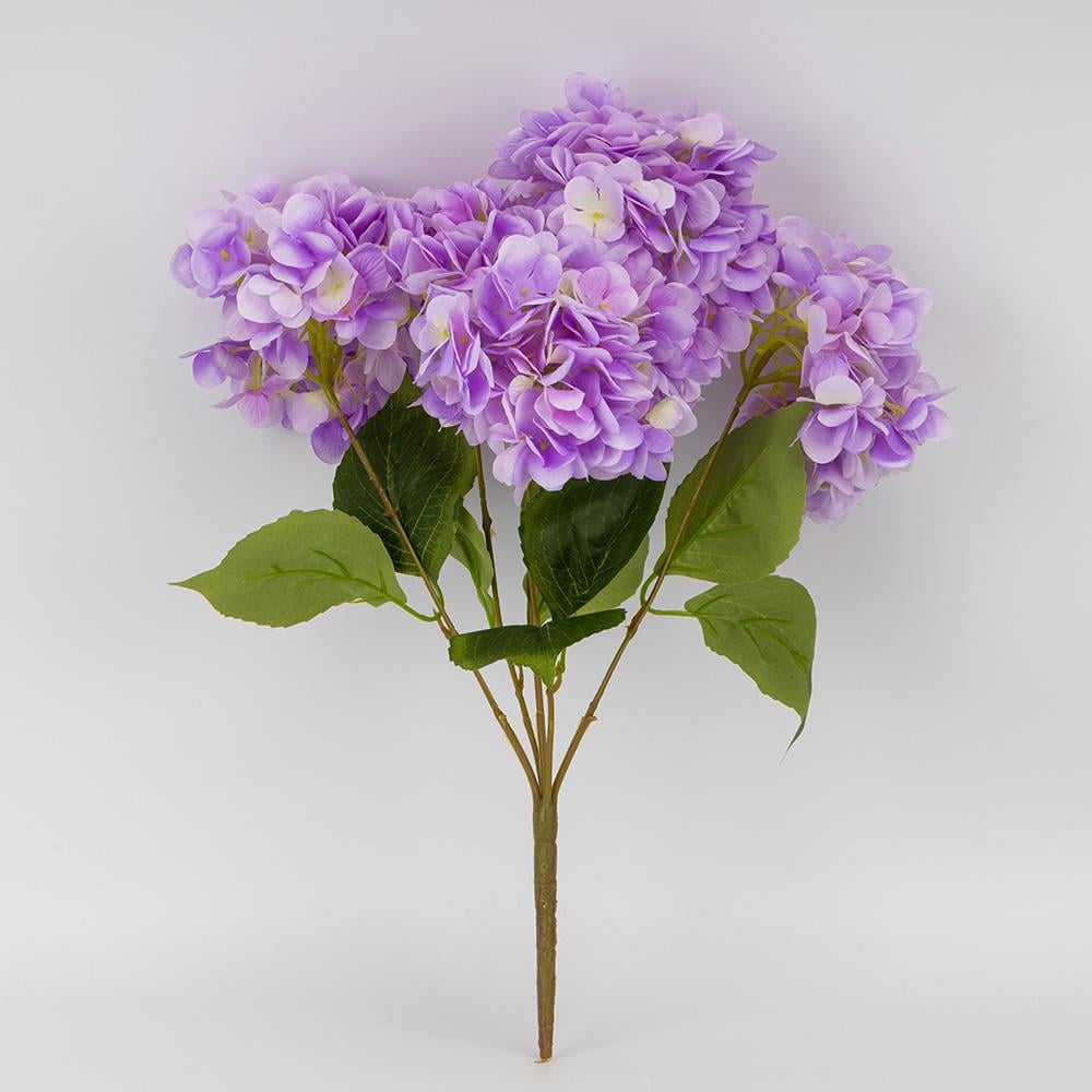 Букет гортензий 5 бутонов 48 см Сиреневый (2026-008/lavender)