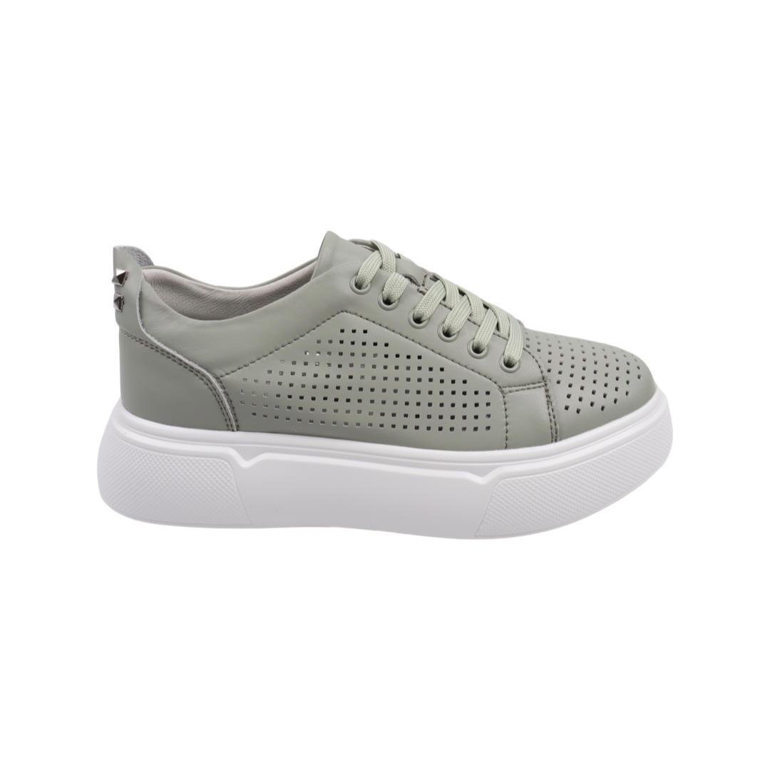 Кеды женские Renzoni из кожи р. 36 Зеленый (743-22LTCP) - фото 3 Кеды женские Renzoni из кожи р. 36 Зеленый (743-22LTCP) - фото 3