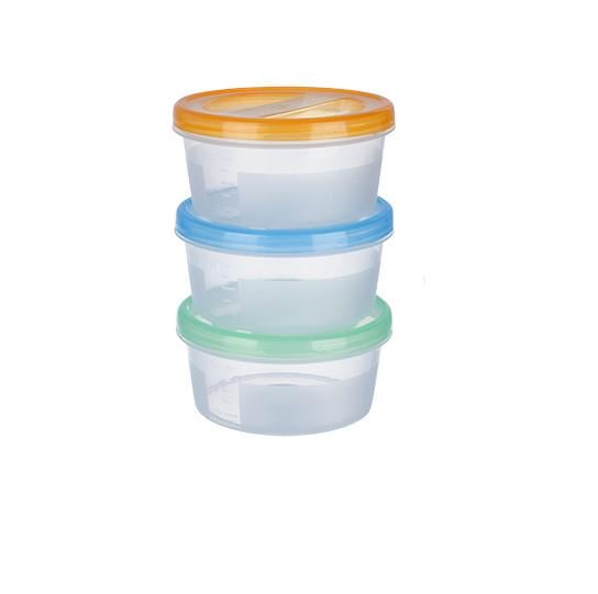 Набір харчових контейнерів Stenson 500 мл 3 шт. (AN012911)