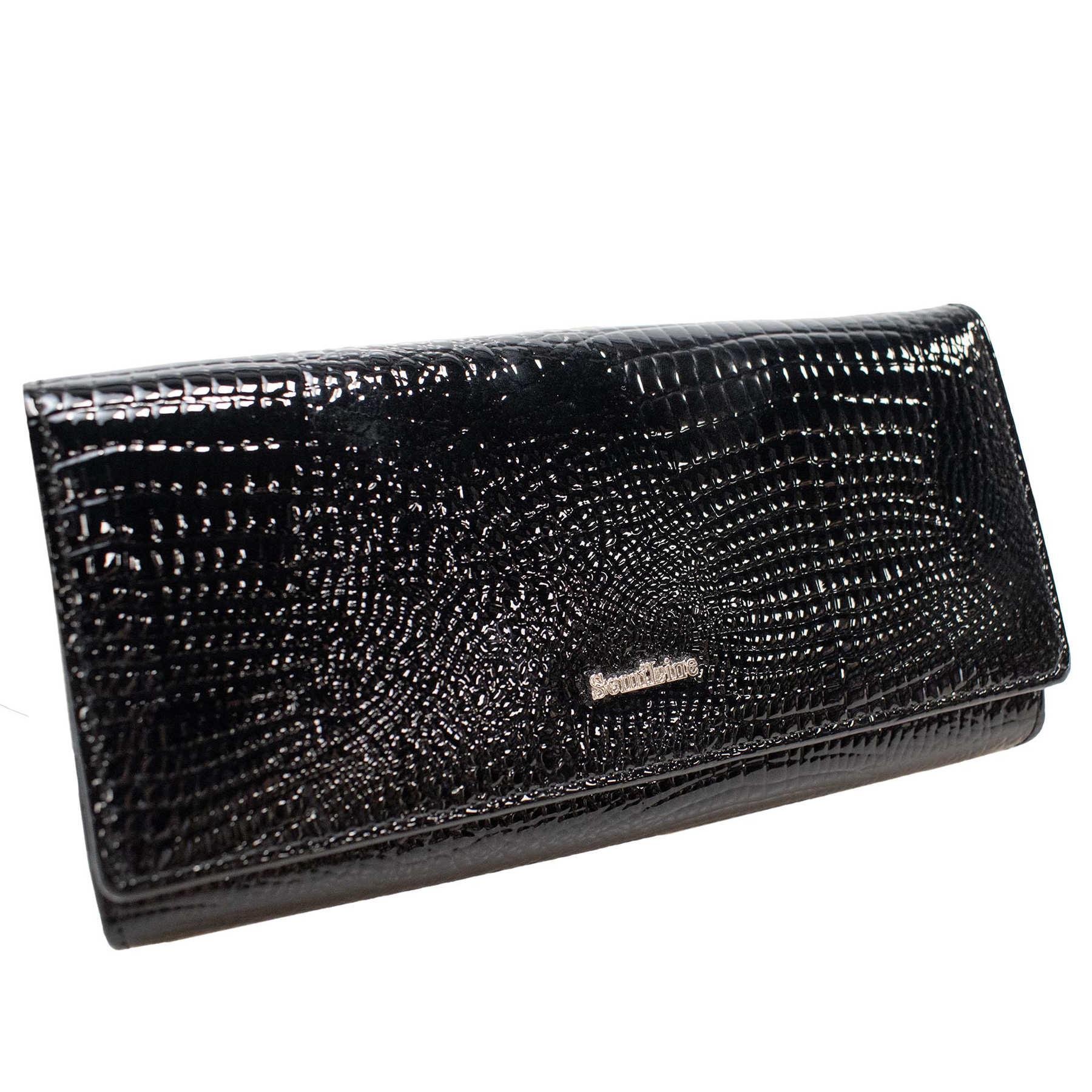 Кошелек женский кожаный SEMI LINE RFID Black (P8228-0)