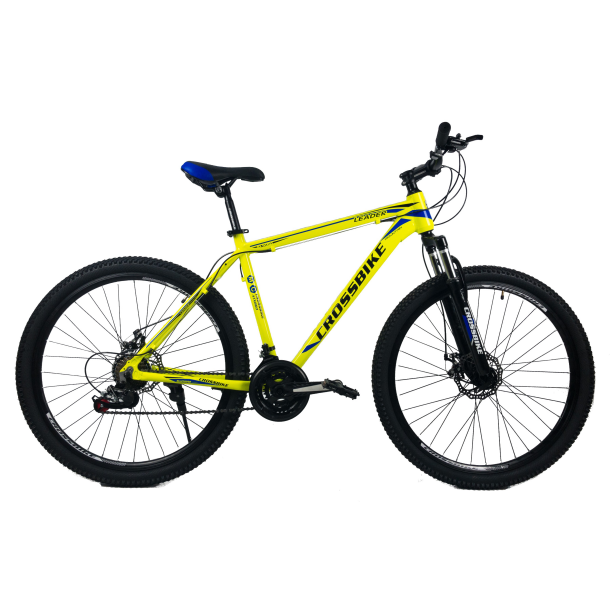 Велосипед CrossBike Leader 29" 19" 2022  Неоновый/Желтый