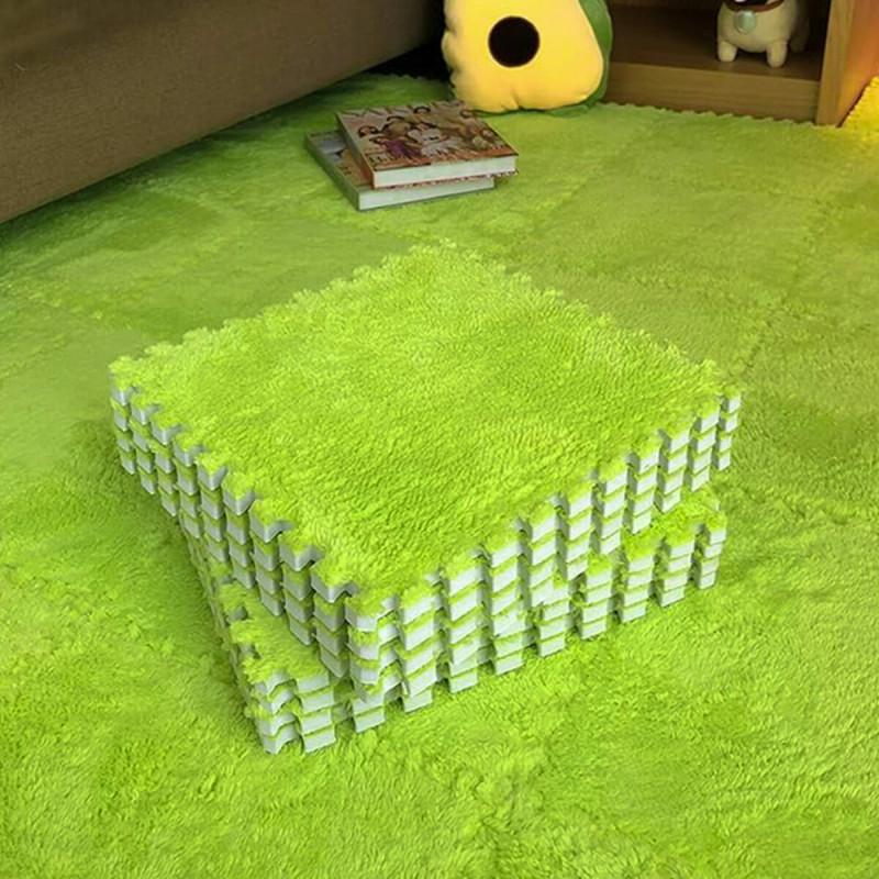 Килимок-пазл плюшевий Sticker Wall SW-00002094 30х30х1 см Салатовий (27050790) - фото 2 Килимок-пазл плюшевий Sticker Wall SW-00002094 30х30х1 см Салатовий (27050790) - фото 2