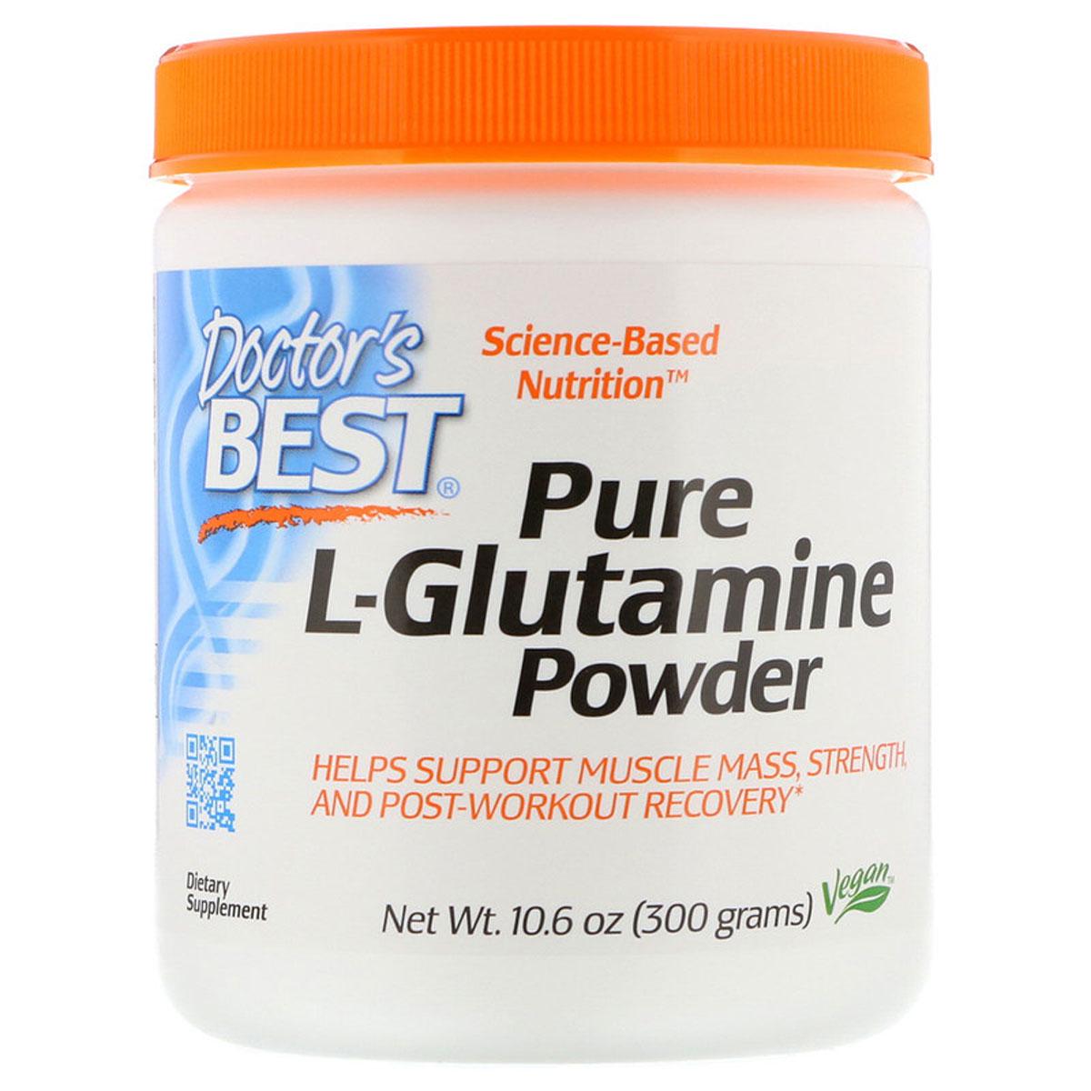 Глютамін в порошку Doctor's Best L-Glutamine Powder 300 гр (DRB00491)