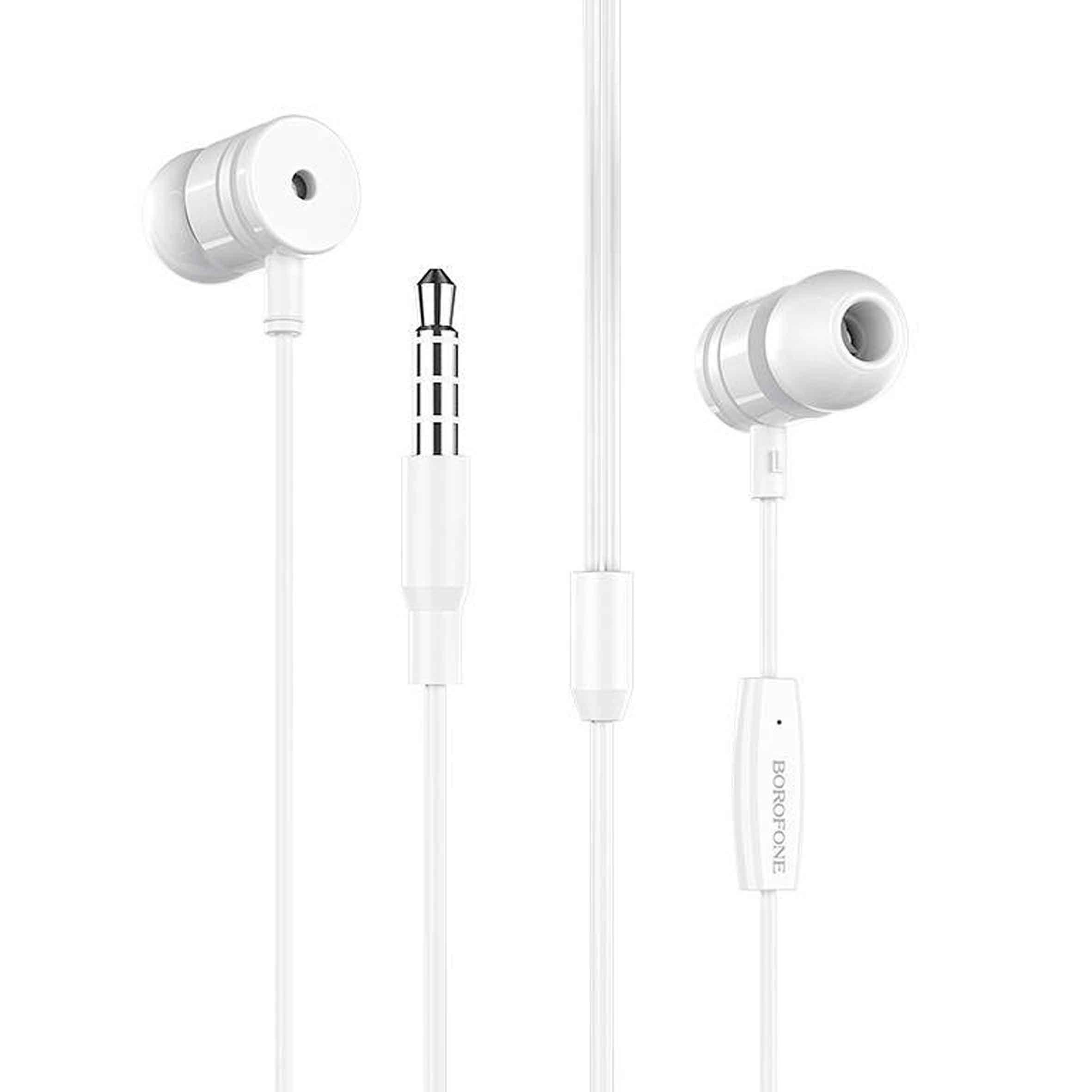 Наушники проволочные Borofone BM31 3,5 мм White (26482)