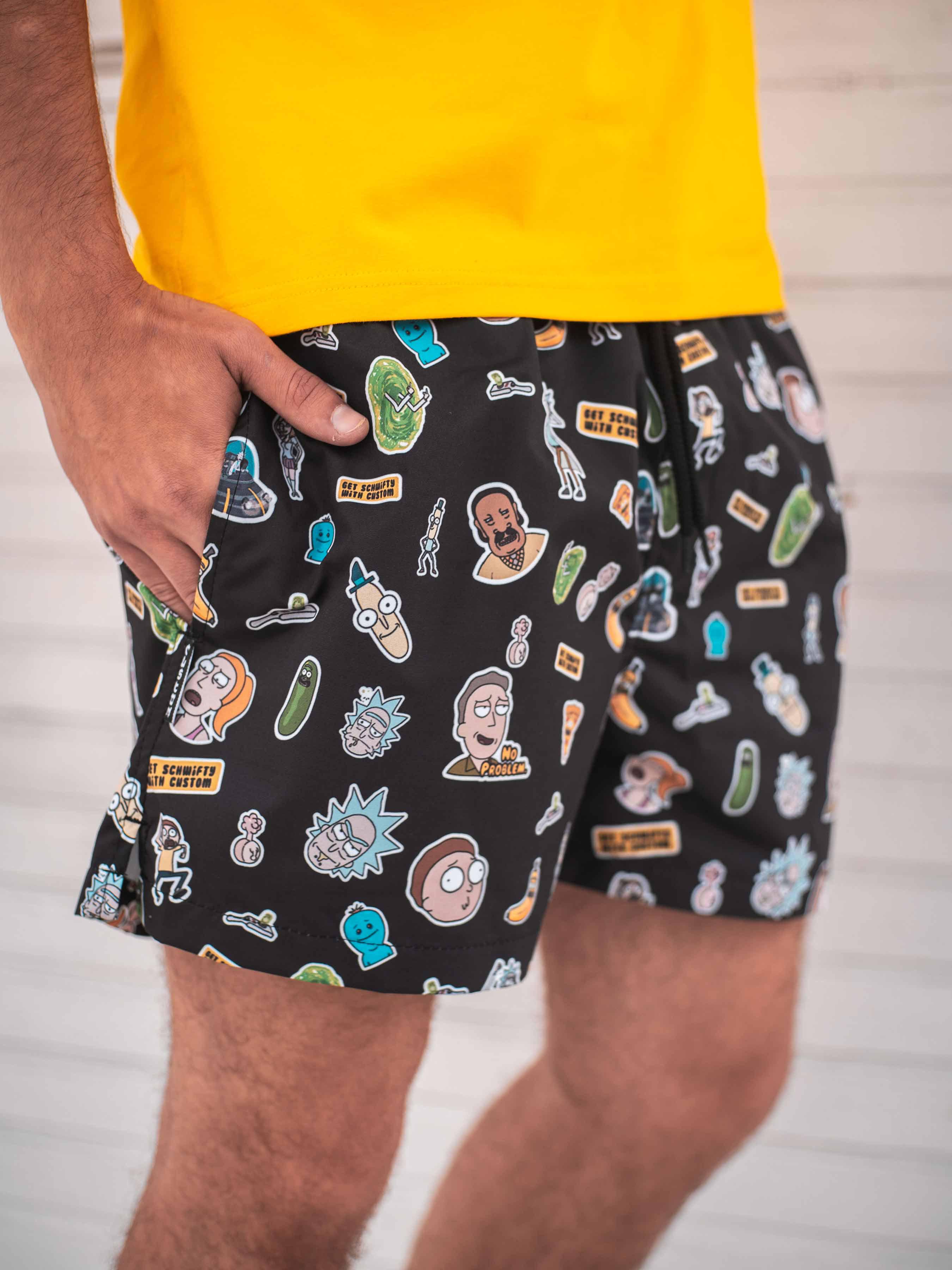 Шорты купальные Custom Wear Rick and Morty M (119311351)