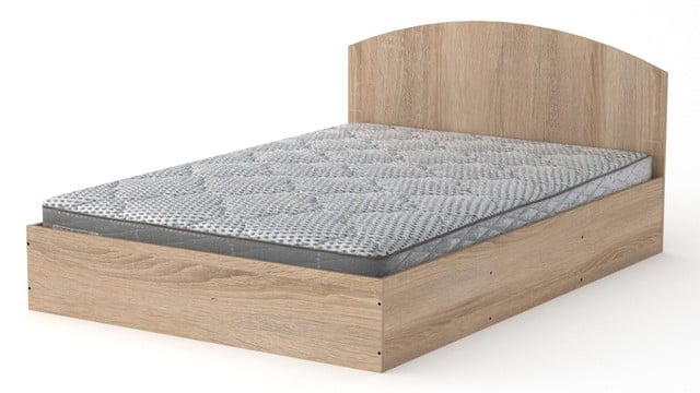 Кровать классическая Компанит 140х200 см Дуб сонома