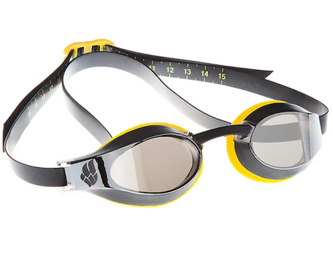 Очки для плавания MadWave X-LOOK MIRROR M045405006 Желтый/Черный (6936116102495)
