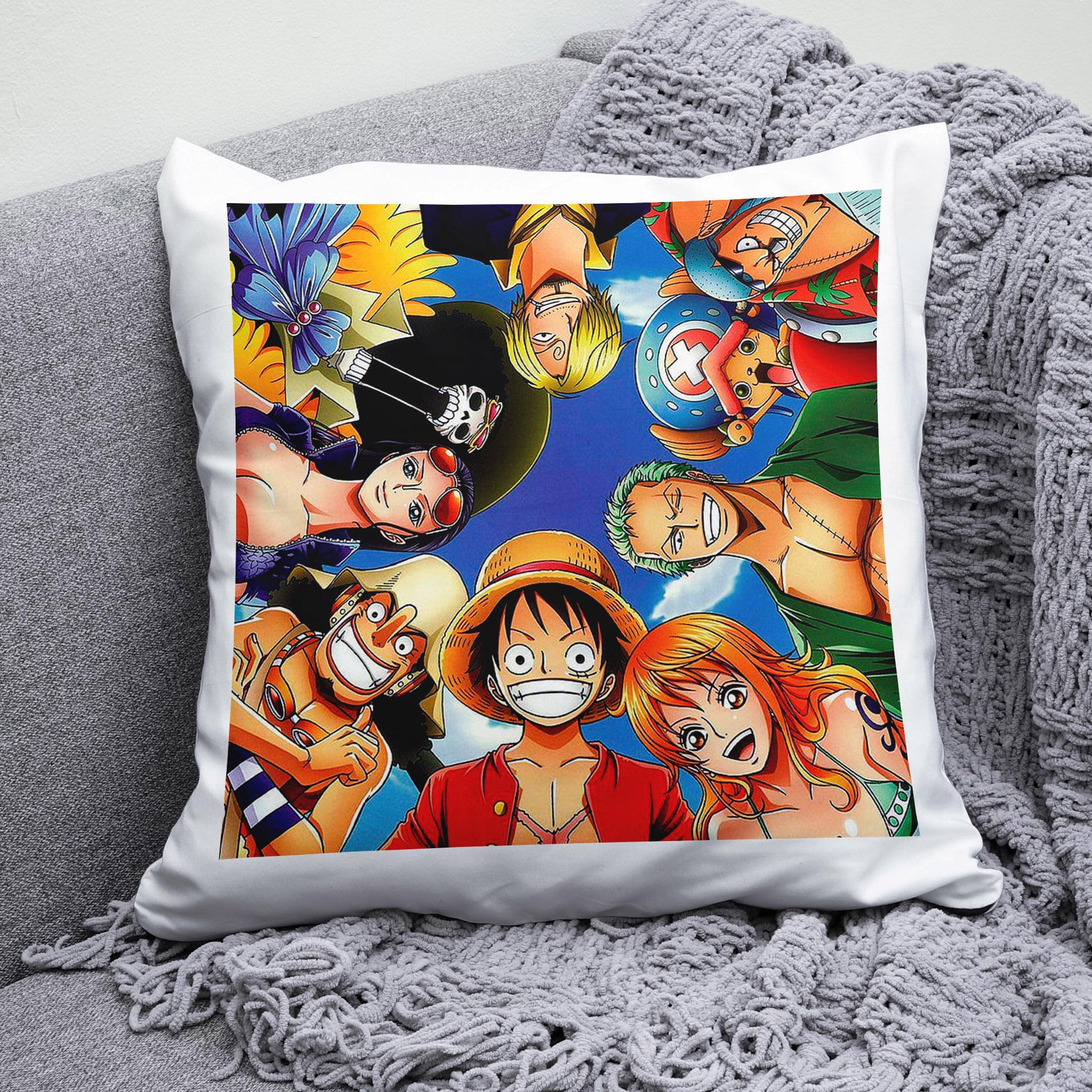 Плюшевая подушка квадрат с принтом One Piece "3
