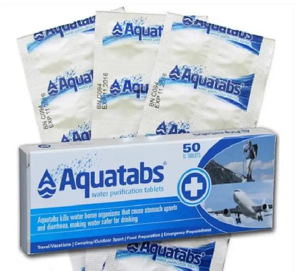 Таблетки для обеззараживания воды Aquaтаб Medentech Ltd 3 блистера 30 таб по 33 мг (33344172)