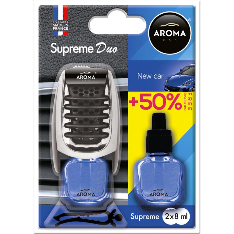 Ароматизатор Aroma Car Supreme Duo Slim New Car жидкий7мл