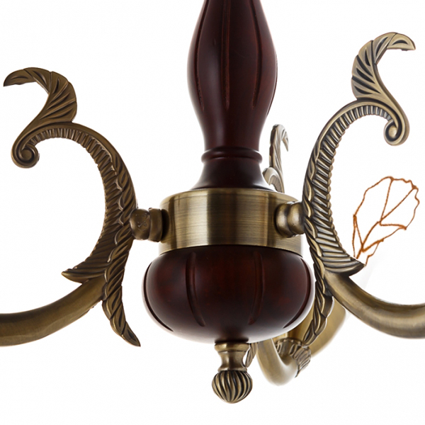 Люстра припотолочная Flora с 3 плафонами Коричневый (VS006/3) - фото 2