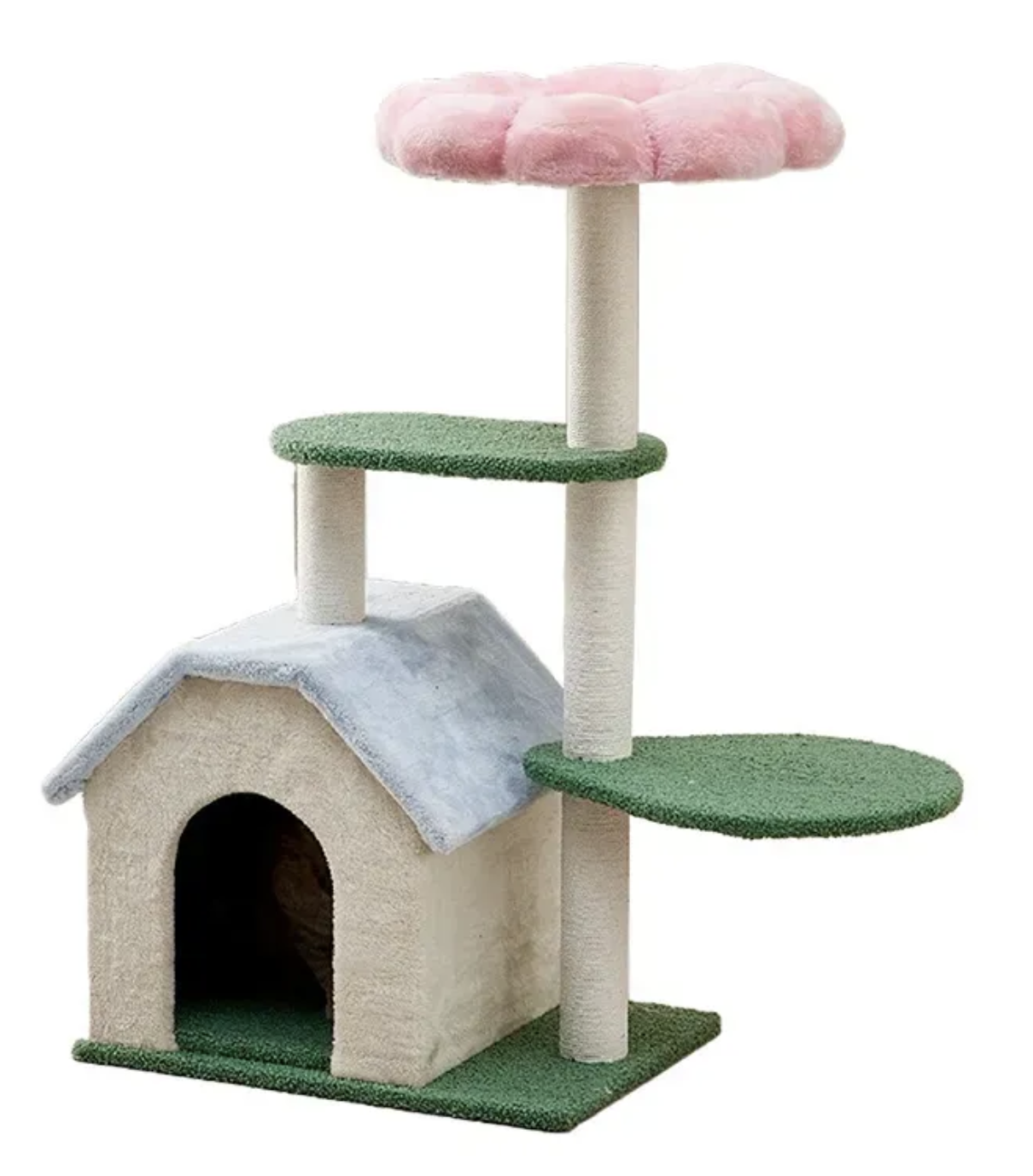 Ігровий комплекс Volso для кота з будиночком і поличками (31840470) Ігровий комплекс Volso для кота з будиночком і поличками (31840470)