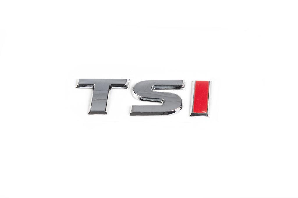 Надпись TSI TS-хром I-красная Davs Auto для Volkswagen Jetta 2011-2018 гг. abs-пластик Хром