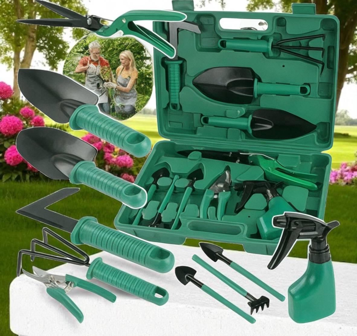 Набір садових інструментів 10в1 з валізою (27861397) - фото 5 Набір садових інструментів 10в1 з валізою (27861397) - фото 5