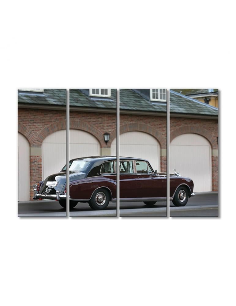 Картина модульная Ролс ройс фантом 4 модуля 60x90 см