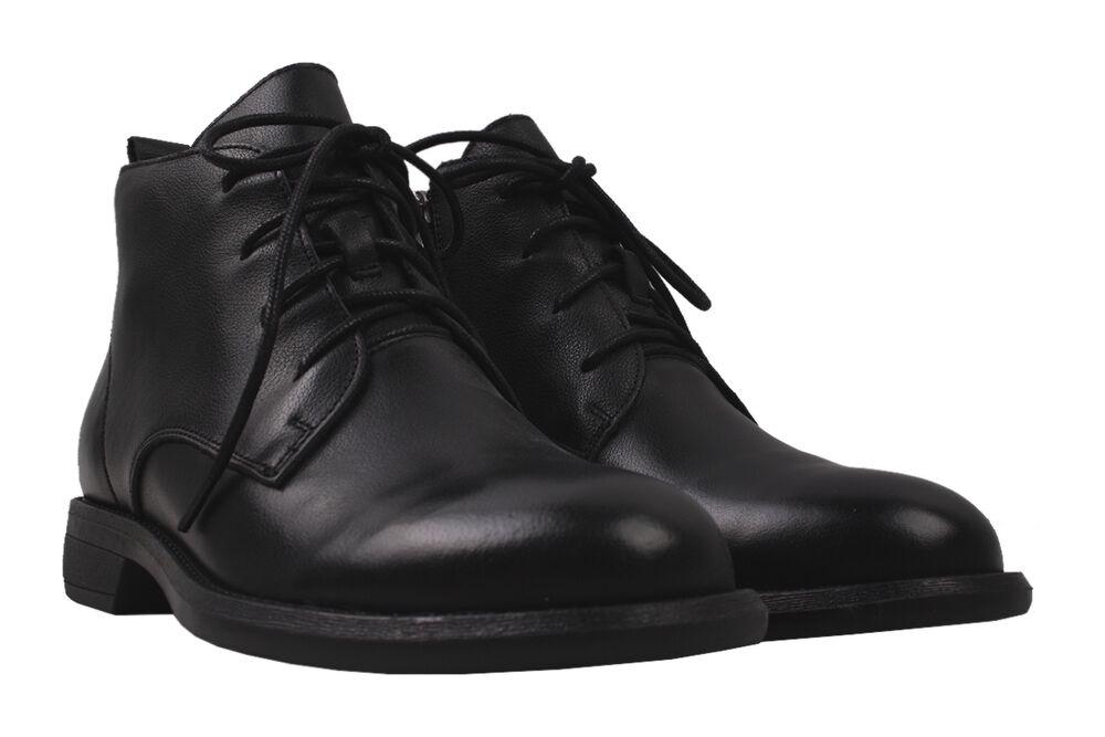 Ботинки Farinni на низком ходу женские из кожи р. 39 Черный (36-20/21DHC)