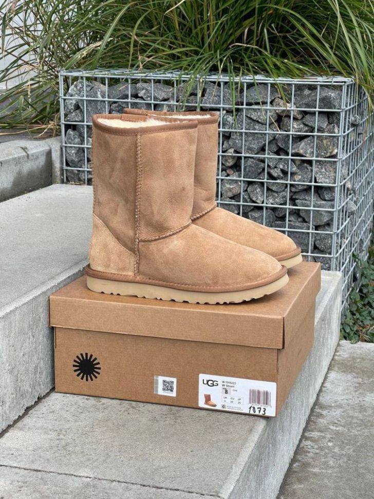 Уггі жіночі UGG Classic Short Chestnut р. 36 Помаранчевий (12414)