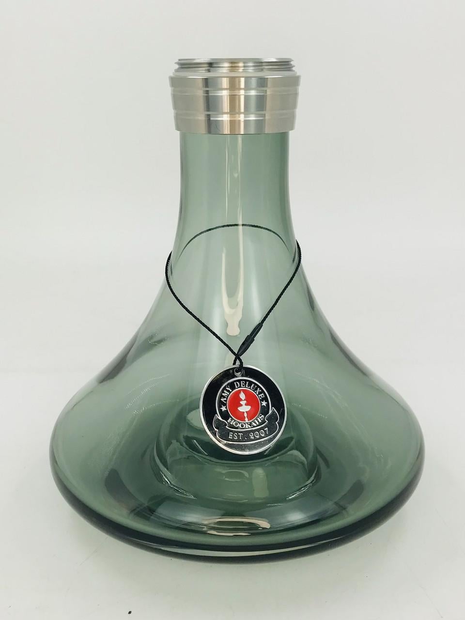 Колба з різьбленням для кальяну Amy Deluxe SS 13 Little Stick з місцем під підсвічуванням Black (1683950335)