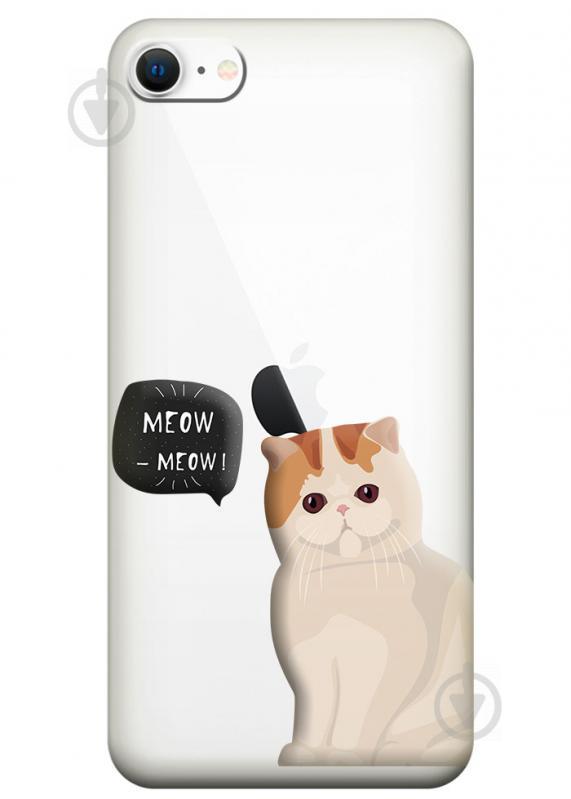 Прозрачный силиконовый чехол iSwag для Apple iPhone SE (2020) с рисунком - Котенок (M1839) Прозрачный силиконовый чехол iSwag для Apple iPhone SE (2020) с рисунком - Котенок (M1839)