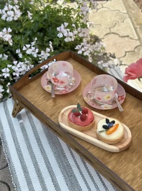 Столик для завтрака/обеда на ножках 43х28 см Шоколадный (027ст) - фото 3 Столик для завтрака/обеда на ножках 43х28 см Шоколадный (027ст) - фото 3