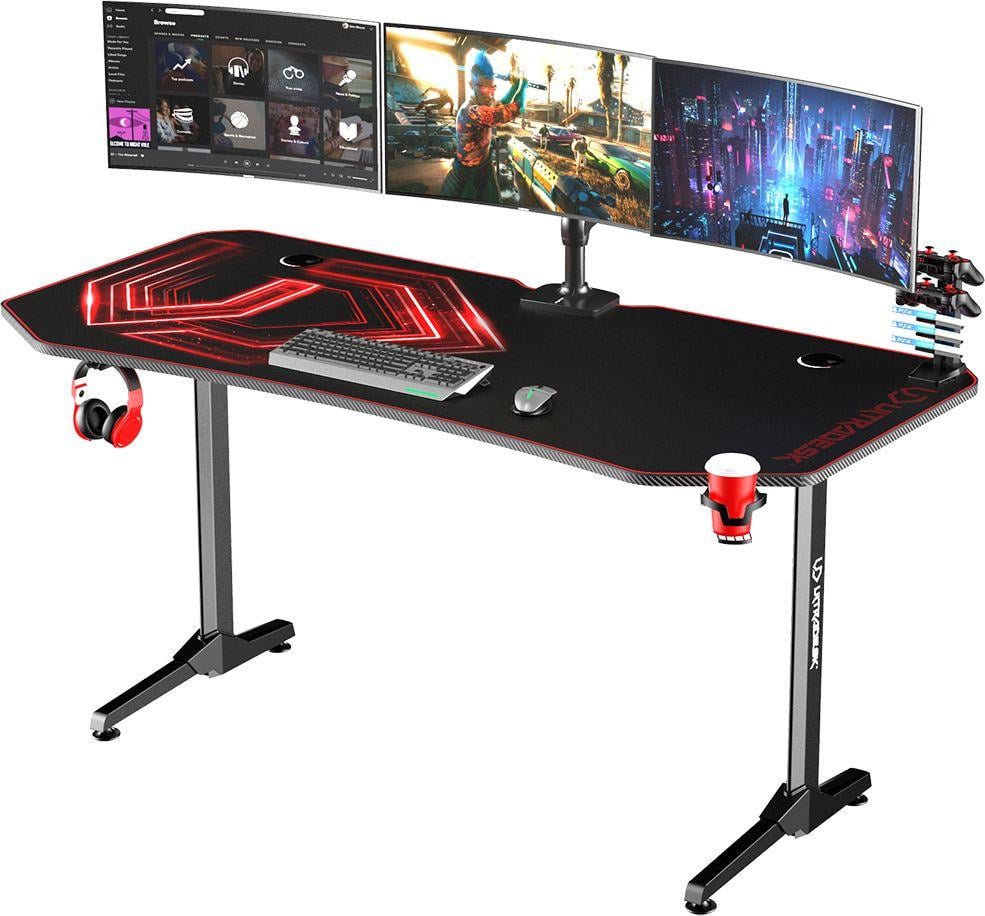 Комп'ютерний стіл для геймера Ultradesk Frag XXL Red (342598)