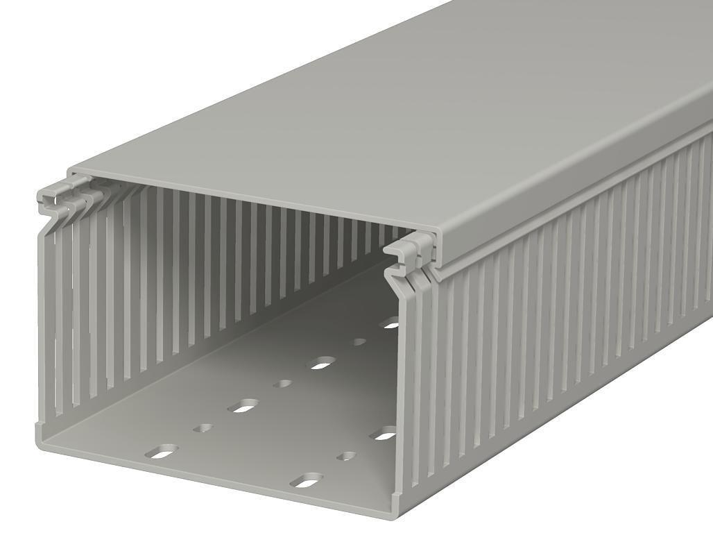 Короб перфорированный OBO Bettermann LK4 120x80 мм 2 пог. м ПВХ Серый (6178061)