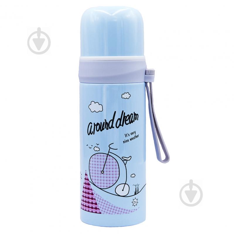 Термос стальной Zelart 350ml A round dream 2363 Голубой