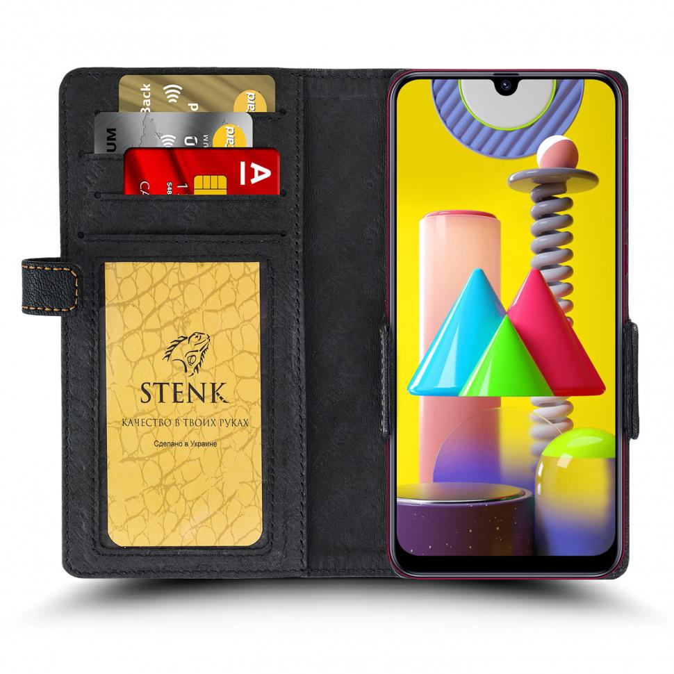 Чехол книжка Stenk Wallet для Samsung Galaxy M31 Черный (65771)