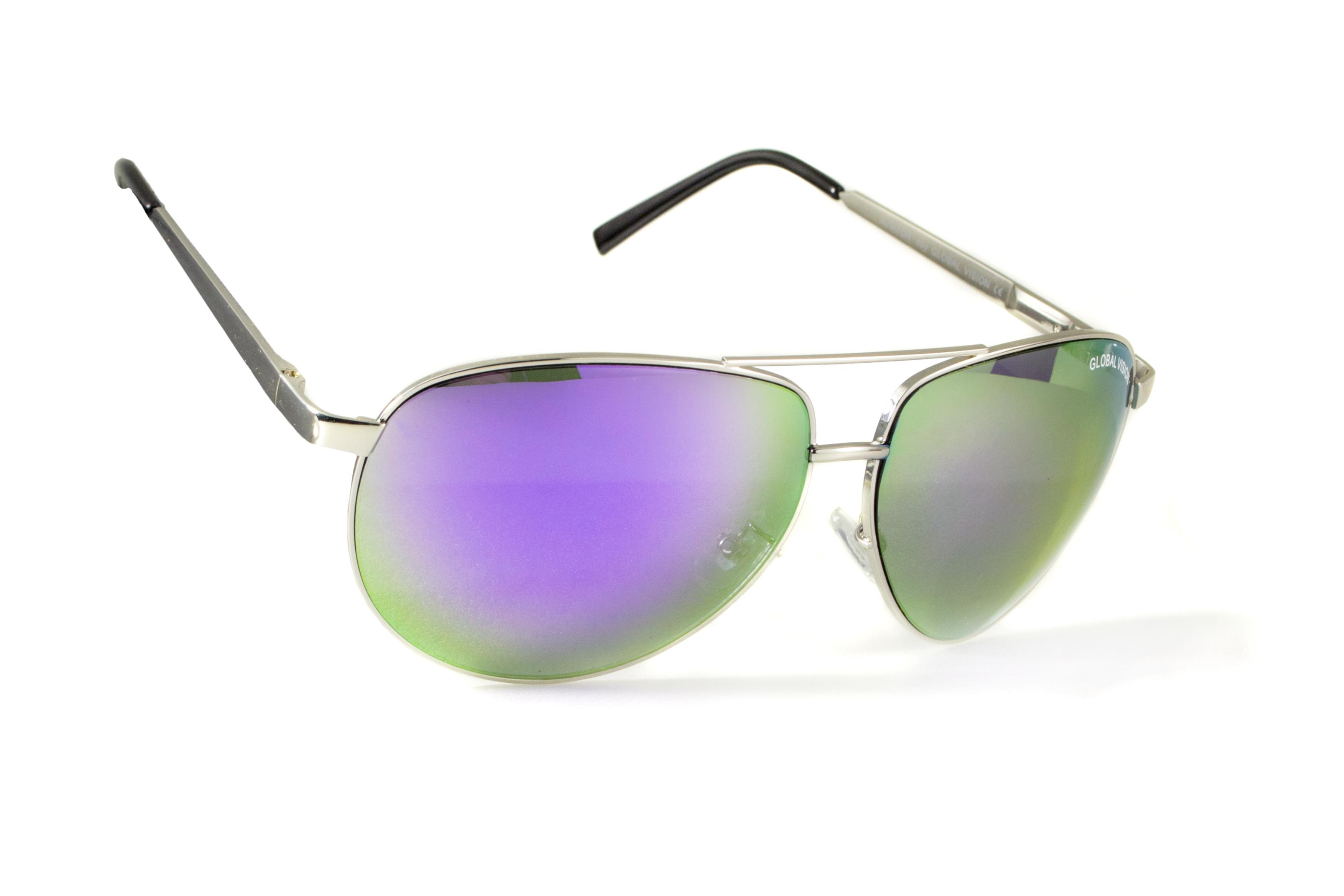 Очки защитные Global Vision Aviator-4 Фиолетовый