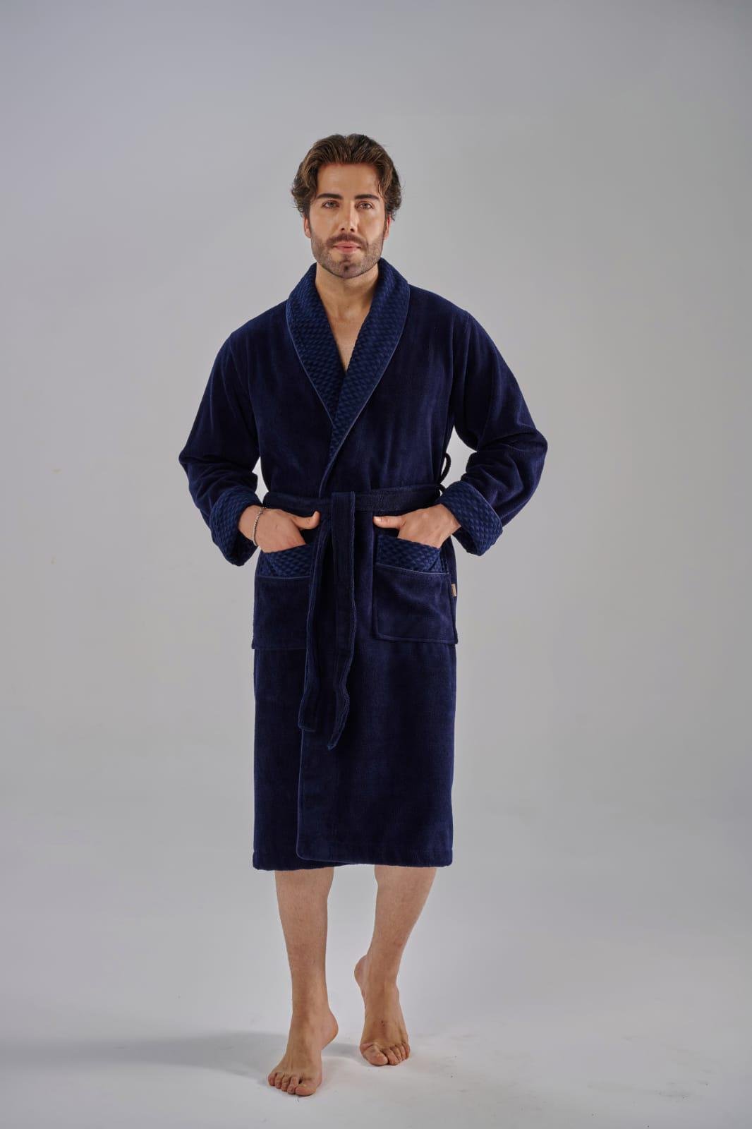Халат мужской Nusa 1510 хлопок/бамбук XL Синий (2000022283160) Халат мужской Nusa 1510 хлопок/бамбук XL Синий (2000022283160)