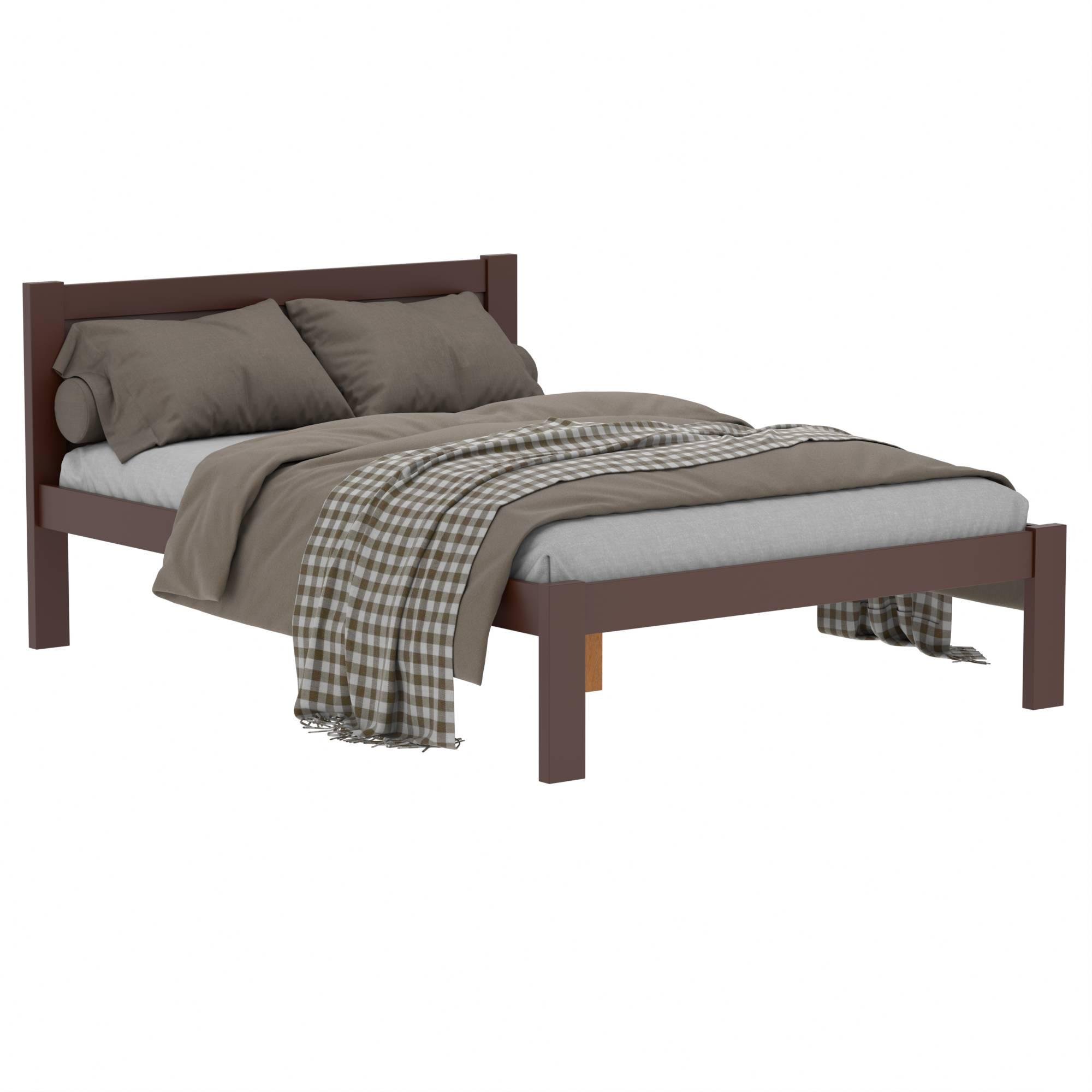 Кровать Неаполь дерево полуторноя 120х190 Коричневый (552386)