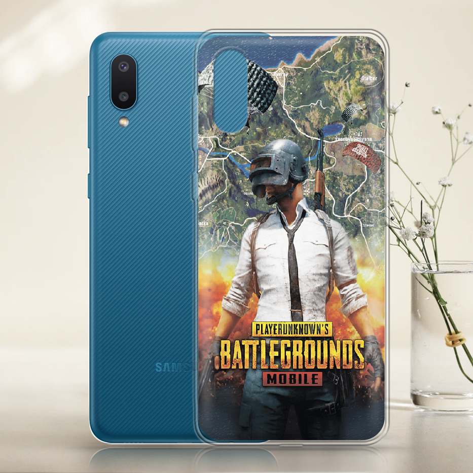 Чехол BoxFace Samsung A022 Galaxy A02 PUBG Mobile Прозрачный силикон (42004-up2309-42004) - фото 2