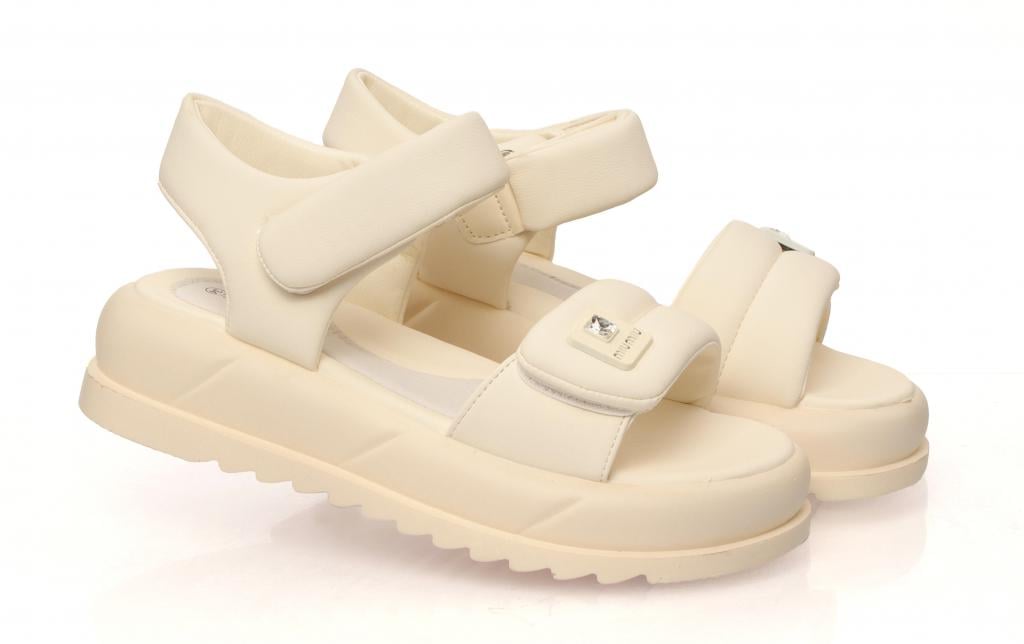 Cандали для девочек 11660 р. 35 Бежевый Cандали для девочек 11660 р. 35 Бежевый