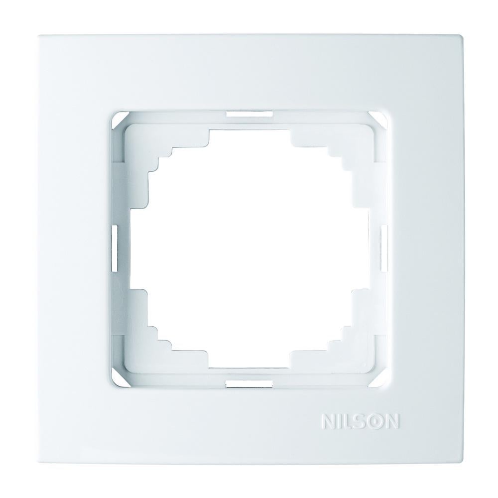 Рамка одноместная Nilson Touran универсальная Белый (00000024945)